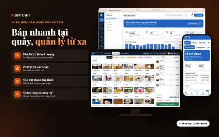 Phần mềm POS cho quán cà phê, quán ăn: từ gọi món đến đóng ca
